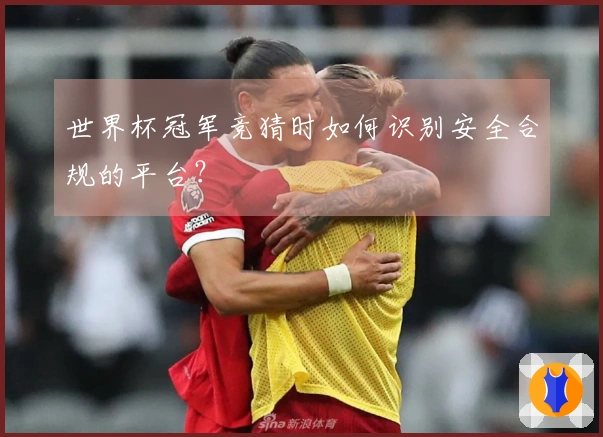 世界杯冠军竞猜时如何识别安全合规的平台？